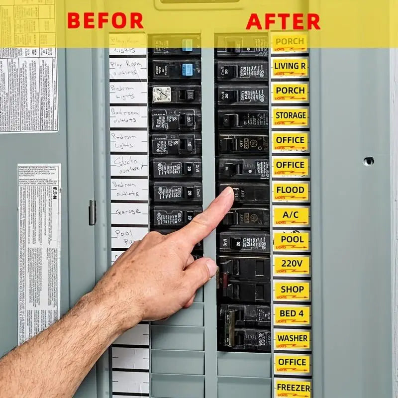 Circuit Breaker Box Labels