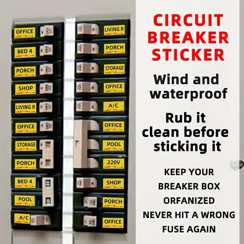 Circuit Breaker Box Labels