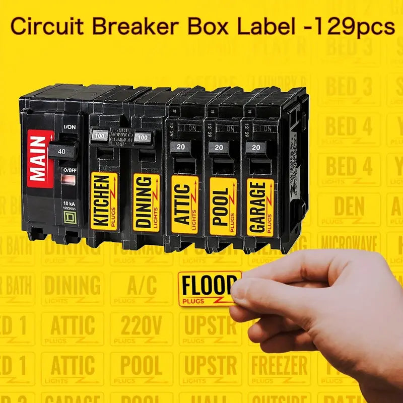 Circuit Breaker Box Labels