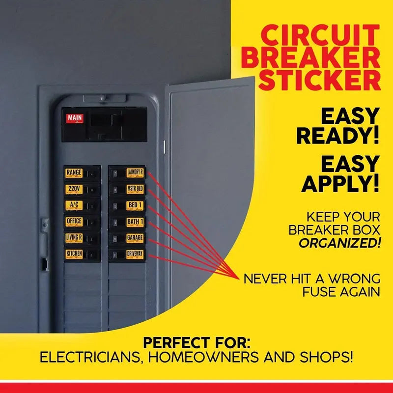 Circuit Breaker Box Labels