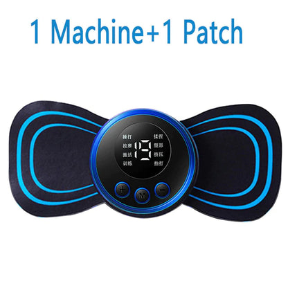 LCD Display EMS Neck Stretcher Electric Massager 