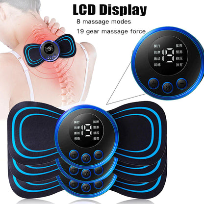 LCD Display EMS Neck Stretcher Electric Massager 