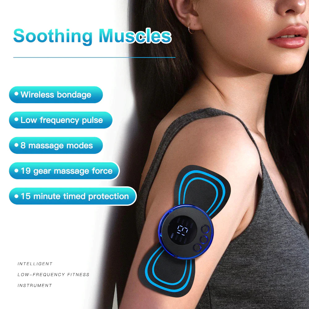 LCD Display EMS Neck Stretcher Electric Massager 