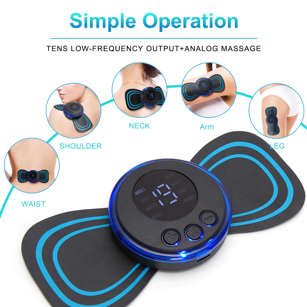 LCD Display EMS Neck Stretcher Electric Massager 