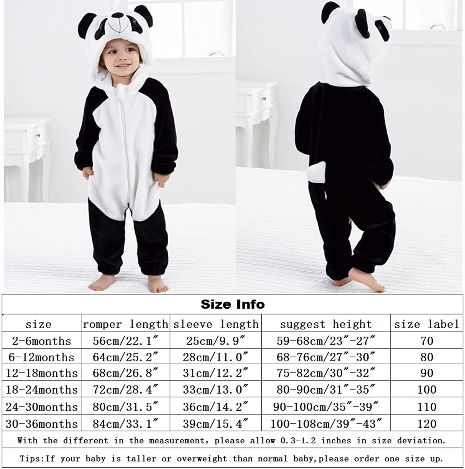 Baby/Toddler Unisex Animal Romper