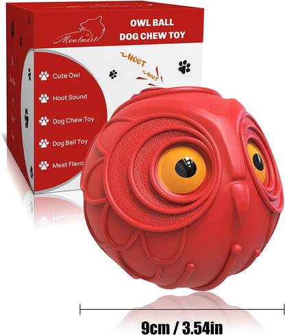 Cute Indestructible Pet Toy (Red Owl)